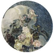 Mikhail Vrubel Roses and Orchids, Spain oil painting artist